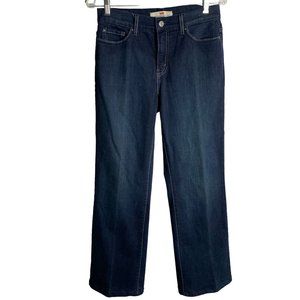 Levis Perfectly Slimming 512 Bootcut Jeans 10 Dark Wash High Rise Stretch Zip